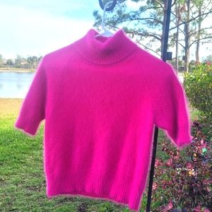 The Limited -"90's" inspired pink fuzzy top.